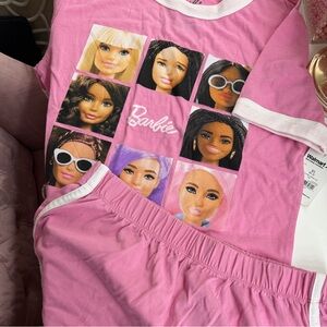 Pink Barbie Shorts Set